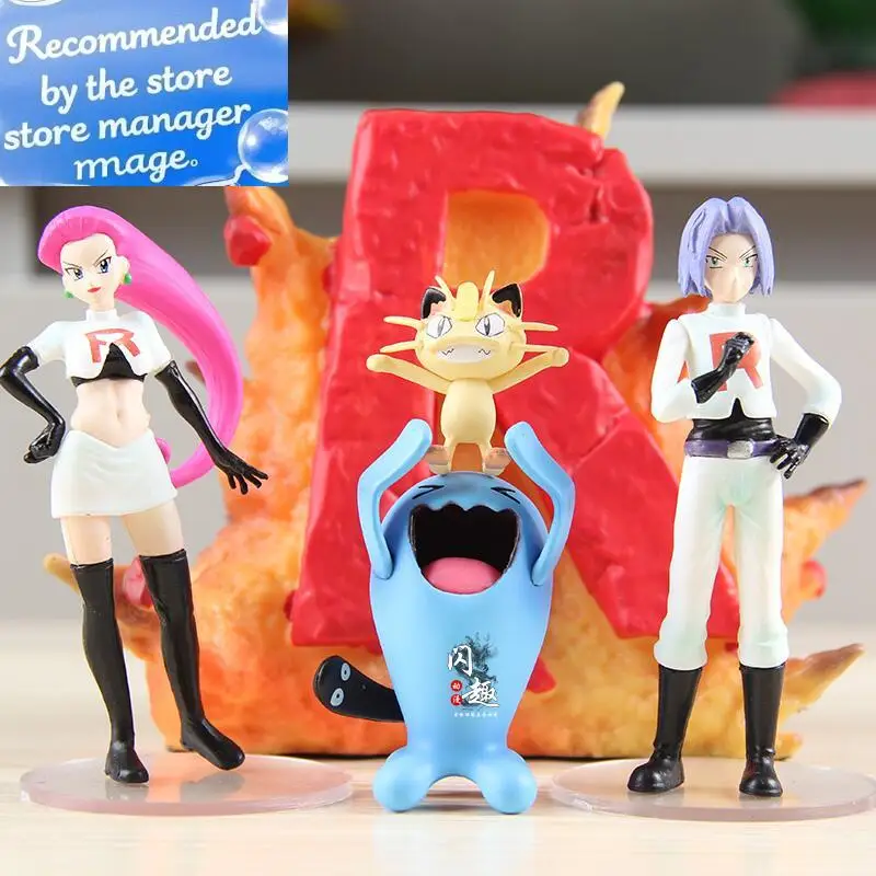 pokemon-archvillain-team-rocket-“e-we're-team-rocket-coleccion-de-figuras-adornos-infancia-regalos-perifericos-de-anime-clasicos