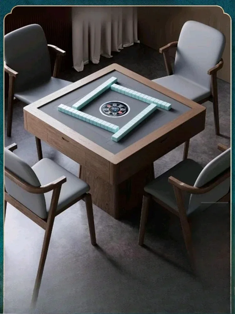 Mahjong machine Automatic household new Chinese solid mahjong dining table dual-purpose all-in-one machine