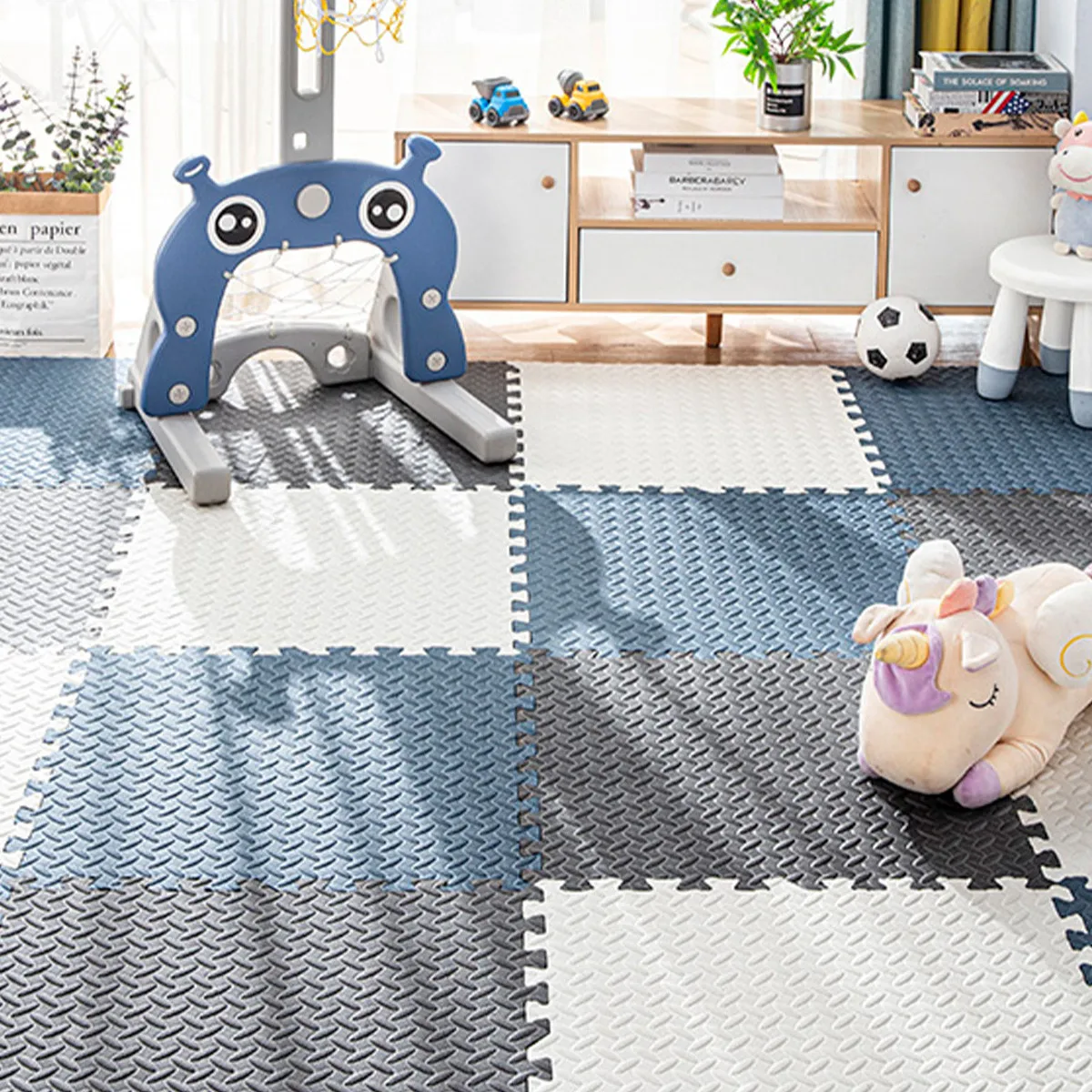 Alfombrillas de juego de Color sólido para bebés, alfombrilla de empalme para niños, plegable, protege a los niños, gimnasio de actividades, fácil