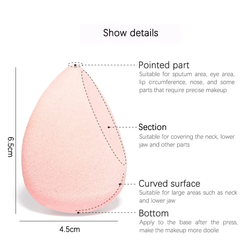 Spugna per trucco a goccia d'acqua soffio cosmetico professionale per fondotinta crema correttore Make Up Blender spugna per acqua morbida all'ingrosso