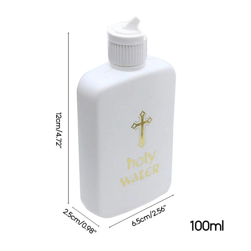 1/5 قطعة زجاجة ماء مقدسة لوازم محمولة للسفر في الهواء الطلق والتخييم هدية