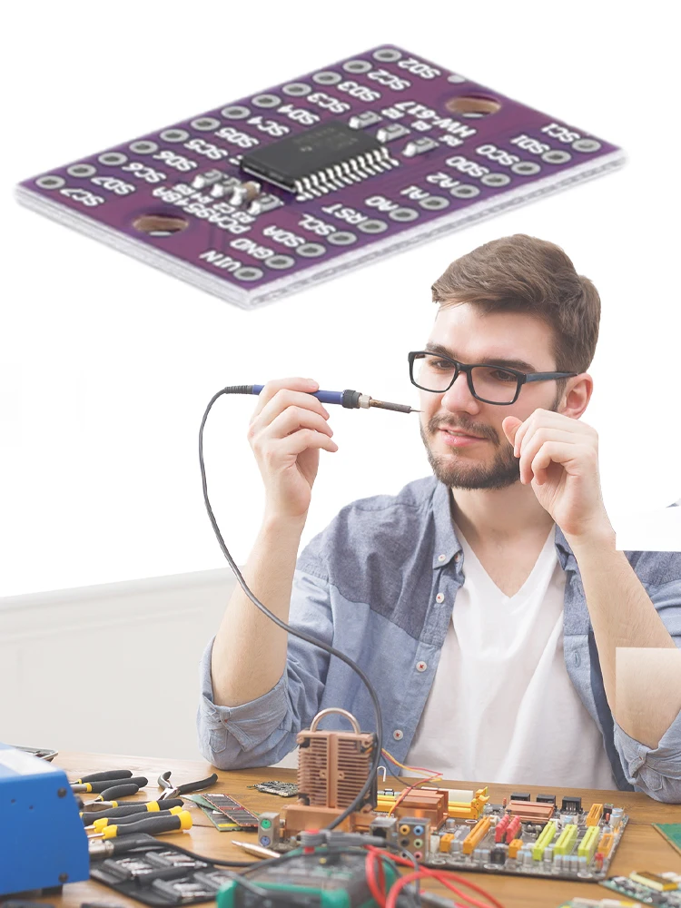 CJMCU-9548 TCA9548A 1 To 8 I2C Multiplexer Breakout Board 8 Channel Expansion Board IIC Multiplexer Breakout Board For Arduino