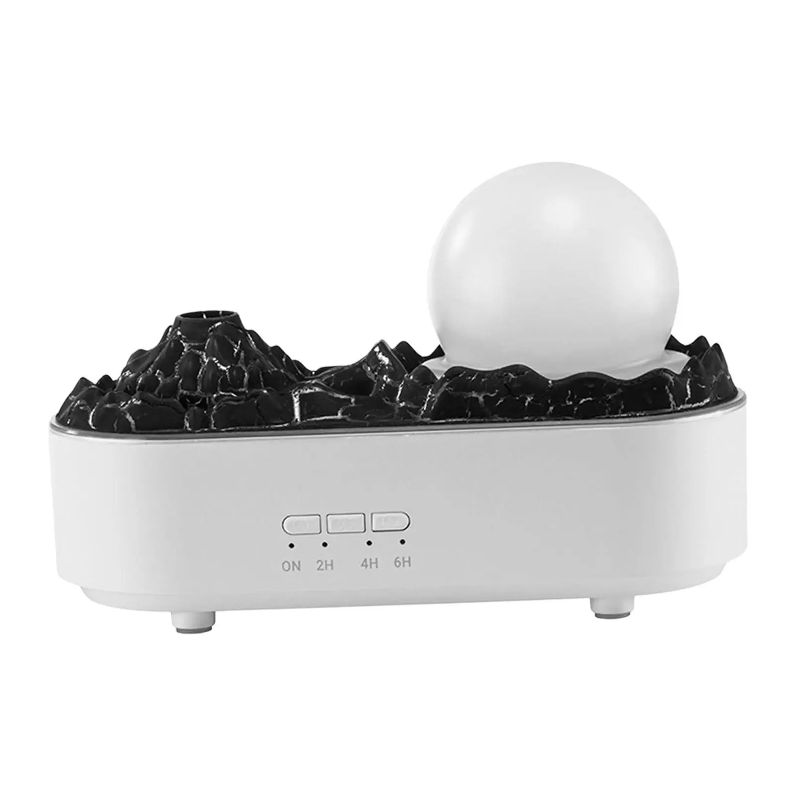 Humidificador de dormitorio de volcán simulado USB de 200 ml lindo portátil para el hogar