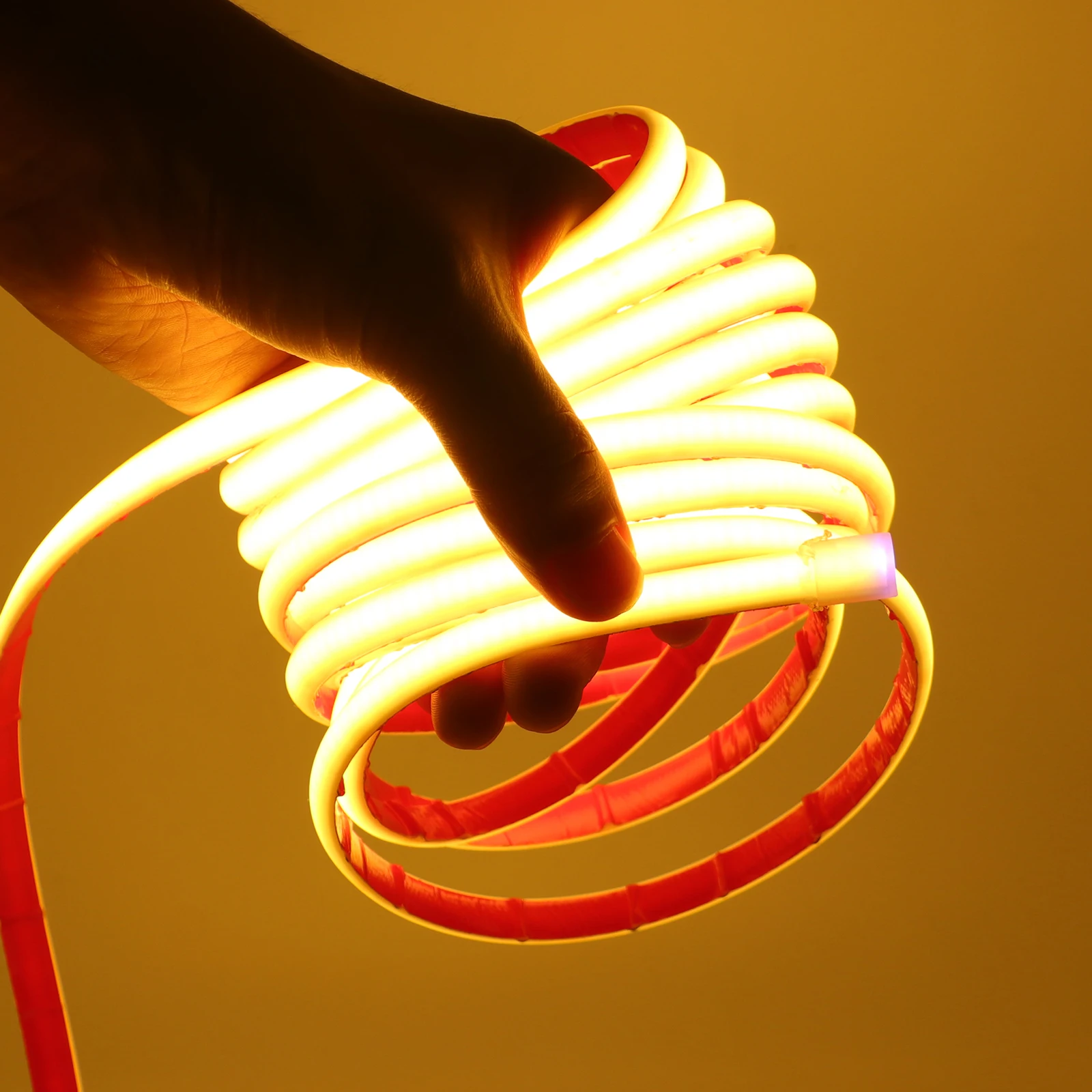 IP68 wasserdichtes COB-LED-Streifenlicht, 12 V, 24 V, 320 LEDs/m, flexibles LED-Neonband für Schwimmbad im Freien, lineares Licht mit hoher Dichte