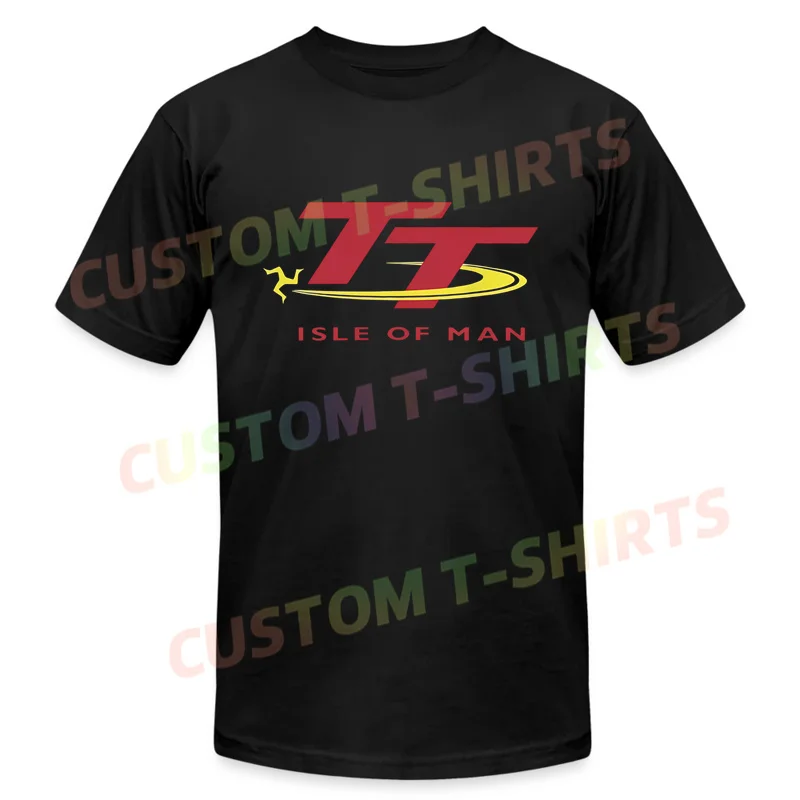 

2024 Men Isle of Man TT Race Racing Tourist Logo T-shirt Casual T Shirt Graphic Summer Short Sleeves 100% Cotton S-3XL