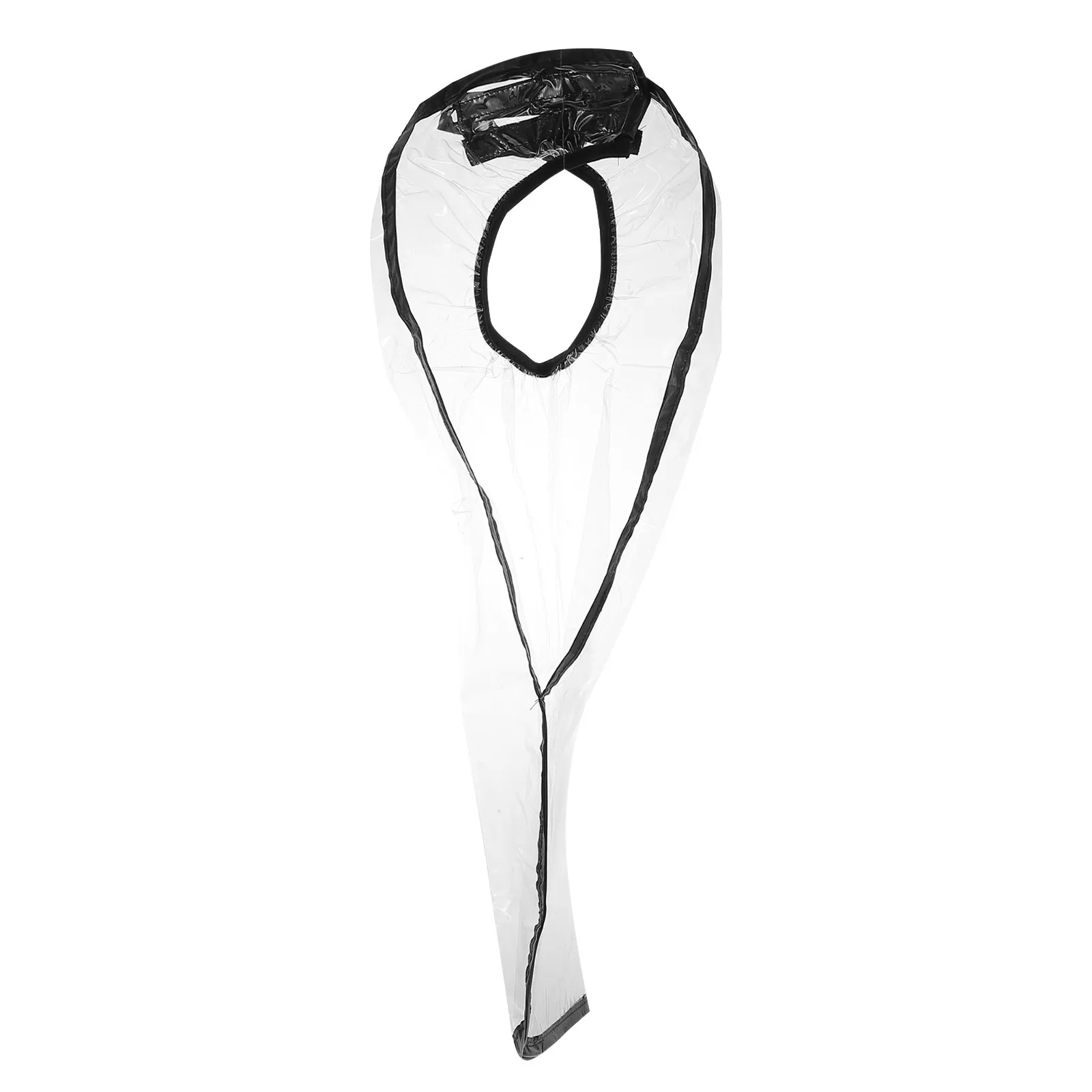 

2Pcs Transparent Shampoo Funnel Cape for Hair Washing Comfortable Soft PU Material Easy Clean Styling Cape for Salon Hospital