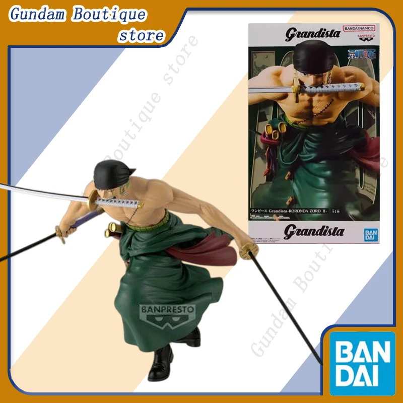 

Оригинальная коллекционная фигурка Bandai ONE PIECE Grandista RORONOA ZORO II, аниме-фигурка, модель, игрушка, украшение, подарок для детей, мальчиков