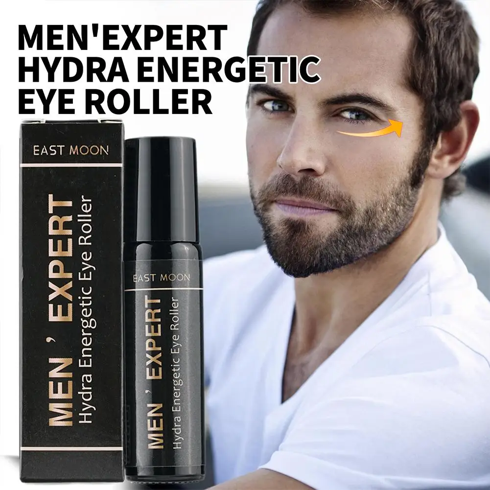 8ml Hyaluronic Acid Cream Roller Massager Eye Care Men Expert Hydra-energetic Anti Wrinkles Fatigue Ice Cold Eye Roller Men