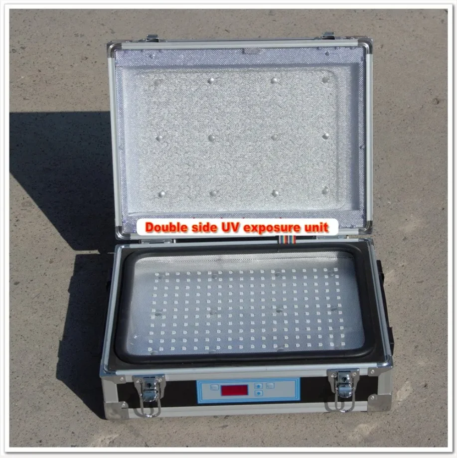 Double Side UV Exposure Box Machine A4 Size for Plate Making LED Bulbs New Model