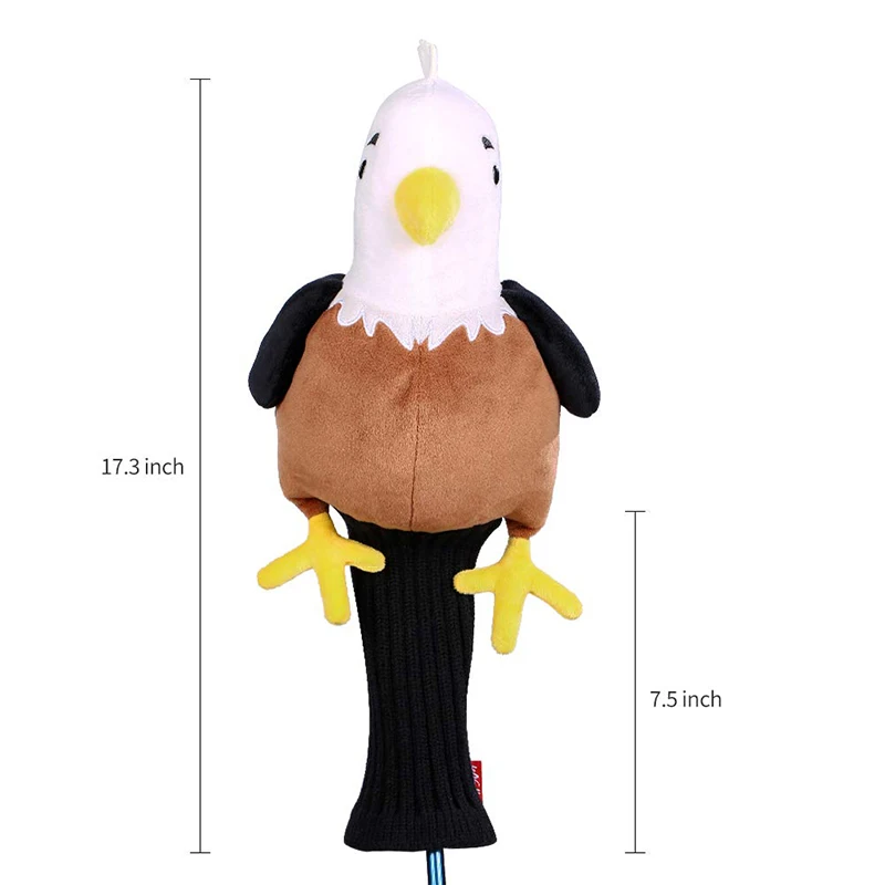 Golf club set knitted No. 1 wood set bird plush animal hat set serve wooden cap cover