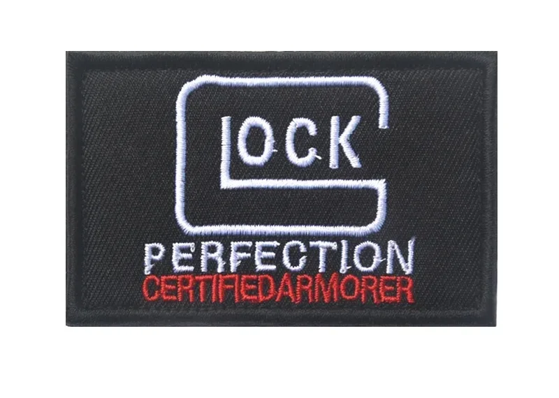 GLOCK HK Embroidered Hook&Loop Patches 3D PVC Pistol Tactical Armband CAPSULE CORP Backpack Hats Decorative Sticker