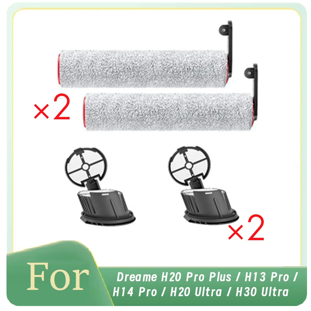 For Dreame H20 Pro Plus / H14 Pro /H13 Pro / H20 Ultra / H30 Ultra Vacuum Cleaner Roller Brush Hepa Filters Accessories