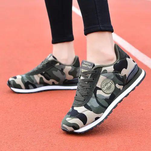 2022 Spring High Top Wedge Platform Sneakers Women Casual Shoes Hidden Heels Ladies Sneakers Camouflage Women Shoes Basket Femme - Image 8