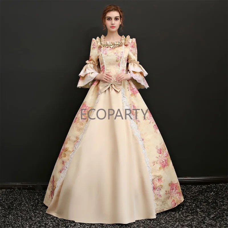 

New Miss Noble Palace Costume Art Examination Costume Pastoral Host Chorus Victorian Elegant Stage Dress Maxi Dresses for Women