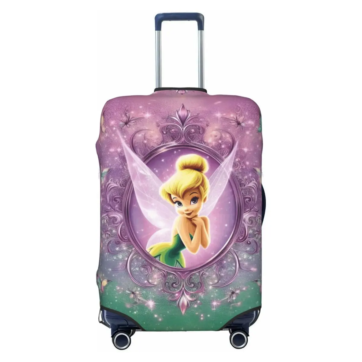 

Custom Tinkerbell Fairy Movie Comic Travel Luggage Cover Dust Proof Suitcase Cover Protector Fit 18-32 Inch