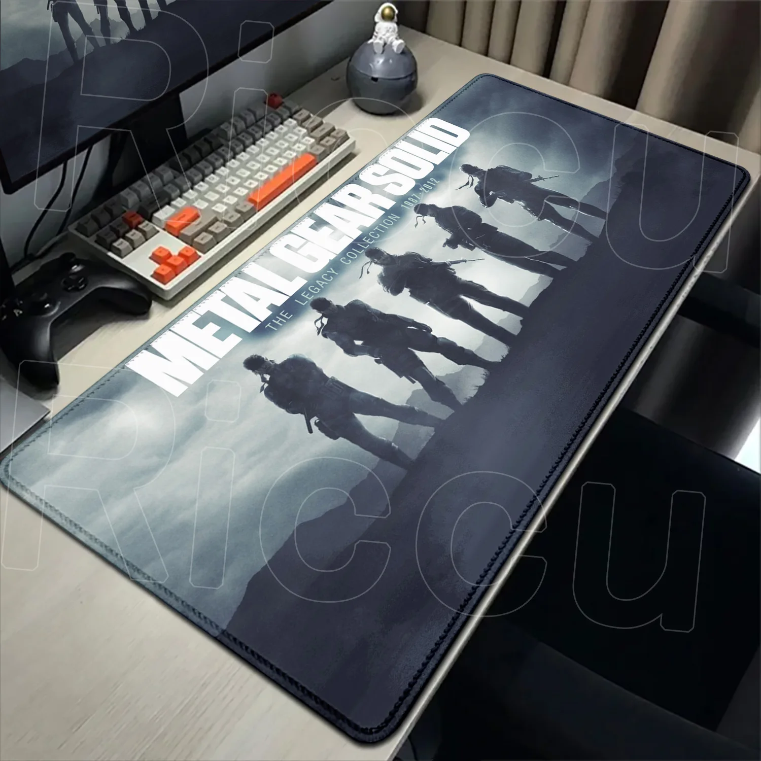 XXL 900x400mm Metal Gear Mouse Pad for Computer Keyboards PC Accessories Non-slip Desk Mat Gamer Rug Mausepad Gaming Laptop Pad