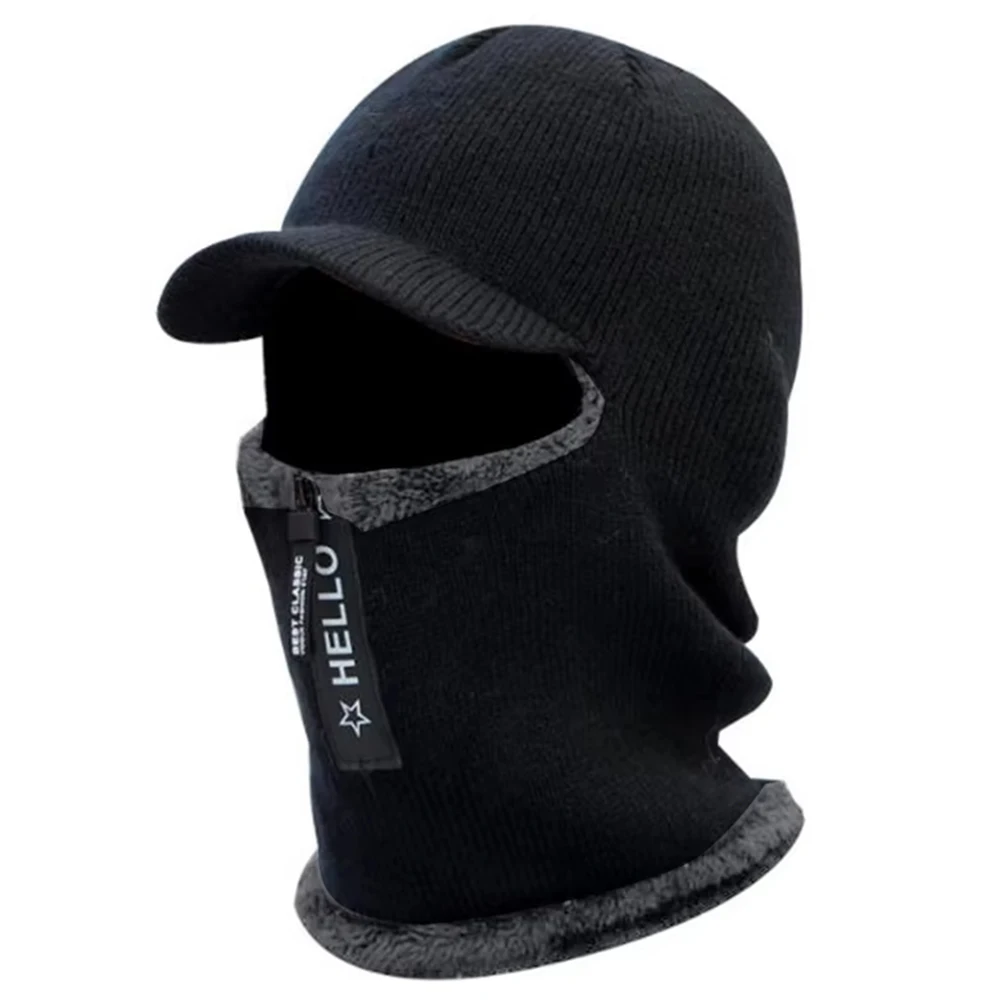 1Pcs Winter Men's Thick Ear Protection Hat, Outdoor Cold Proof and Warm Neck Cycling Hat Suitable For Daily Wear