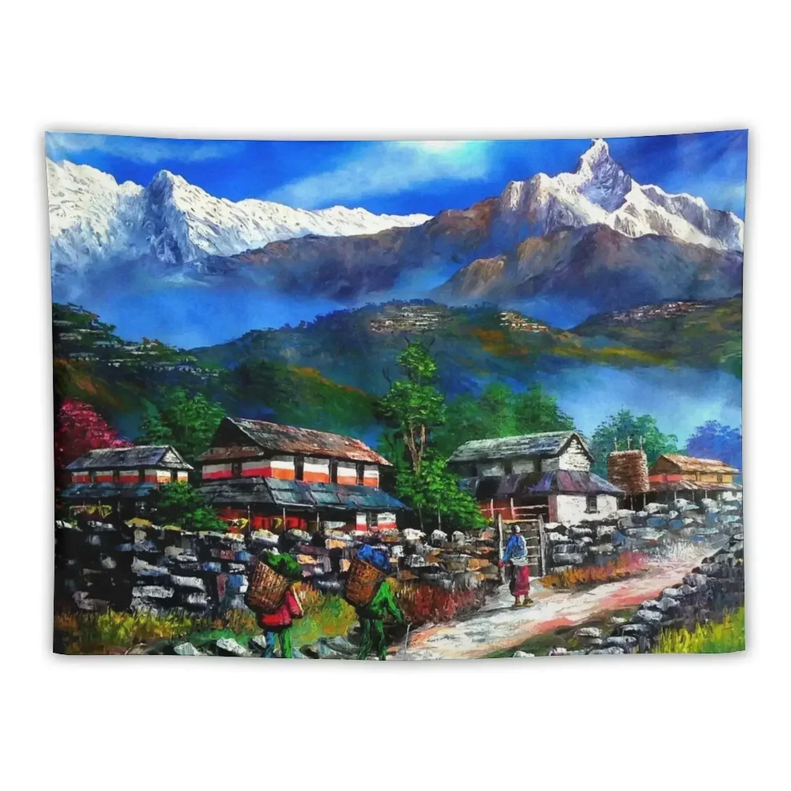 

Panoramic View Of Everest Mountain Tapestry Wall Hanging Bedrooms Decorations Wall Decor Room Decorating Aesthetic Tapestry