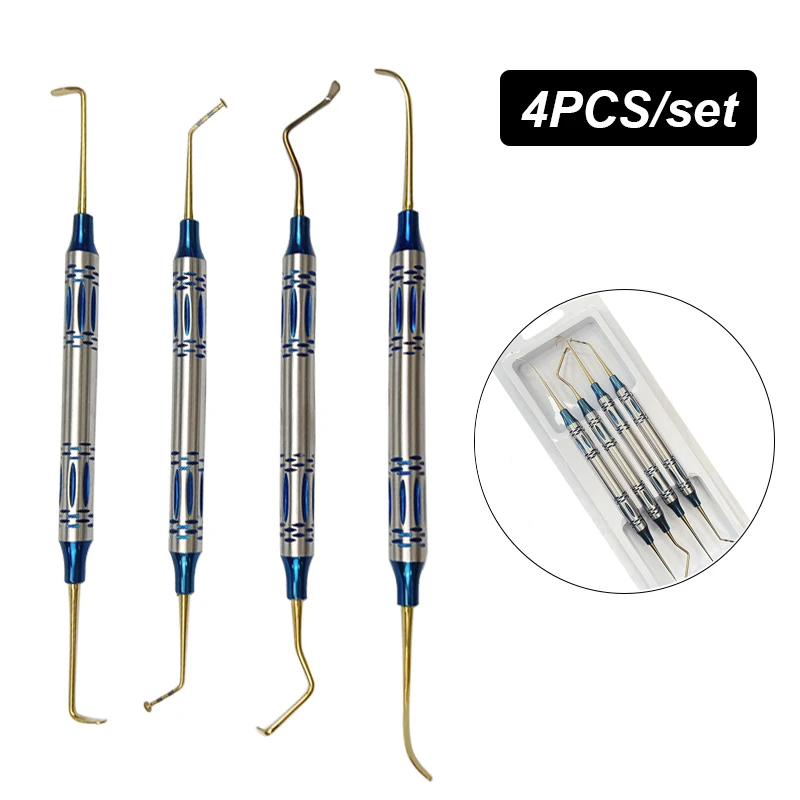 

4Pcs Dental Implant Sinus Lift Lifting Elevator Instrument Tool Stainless Steel Double Ends Autoclavable