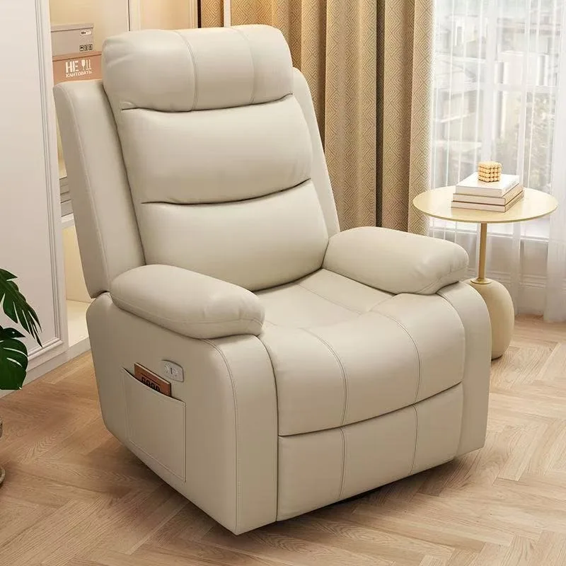 Multifunctional Single Seater Lazy Sofa Lie Flat Rotating Massage Chair Viral Space Capsule Sofa Chair for Single Person