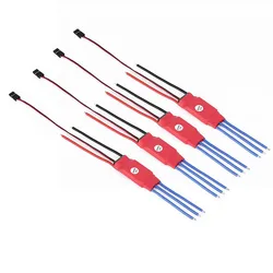 4pcs/lot Simonk 30A brushless ESC firmware, with 5V 3A UBEC, suitable for four-axis multi-axis UAV fixed-wing aircraft