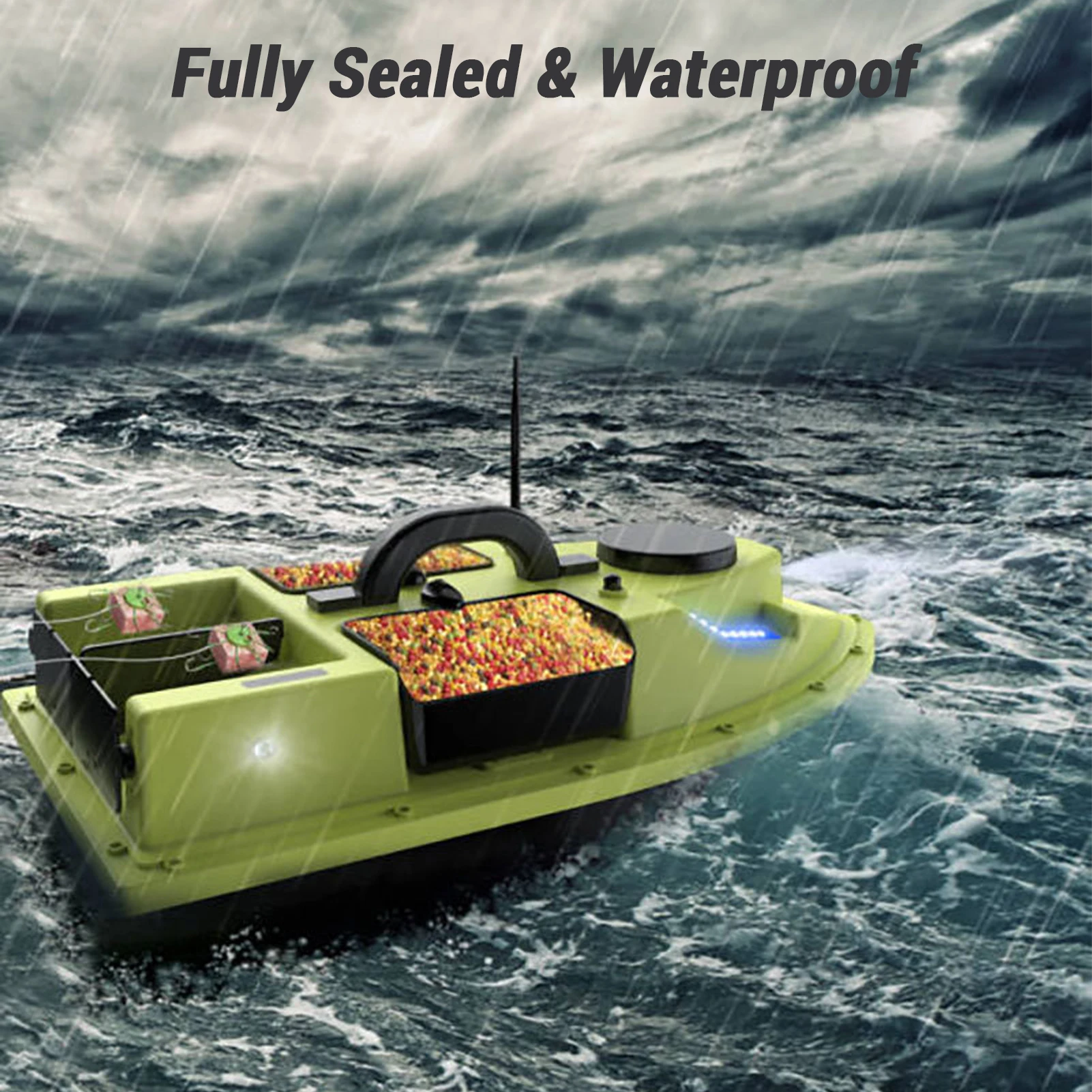 LIXADA-barco de cebo de pca con GPS, contenedor grande de 5200mAh/12000mAh, automático, con rango remoto de 400-500M - AliExprs 18