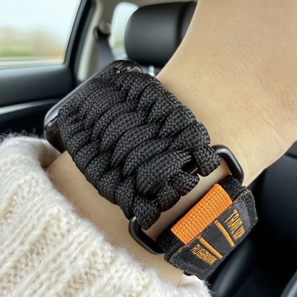 ل سوار ساعة أبل 46 مللي متر 55 مللي متر 44 مللي متر 42 مللي متر 41 مللي متر 40 مللي متر حزام iwatch 10/9/8/7/6/5/4/3/se كوريا iwatch الترا 2/1 49 مللي متر سوار النايلون
