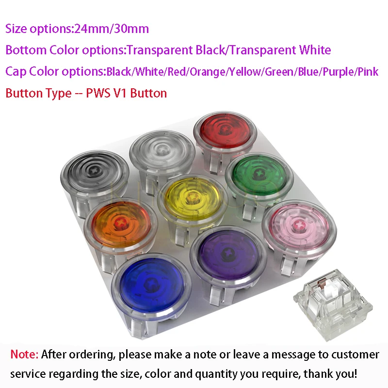 Punk Workshop Original PWS Blaze Button With Mute Microswitch For