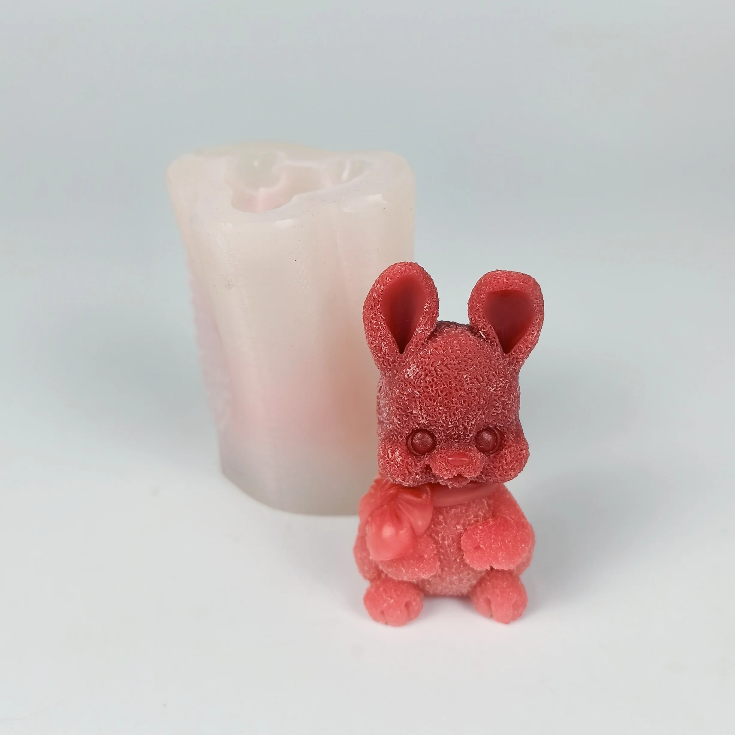 

3D Animals Mold Standing Rabbit Moulds Silicone Candle Soap Molds Resin Cake Decor Wedding Birthday Candles Handmade DW0913