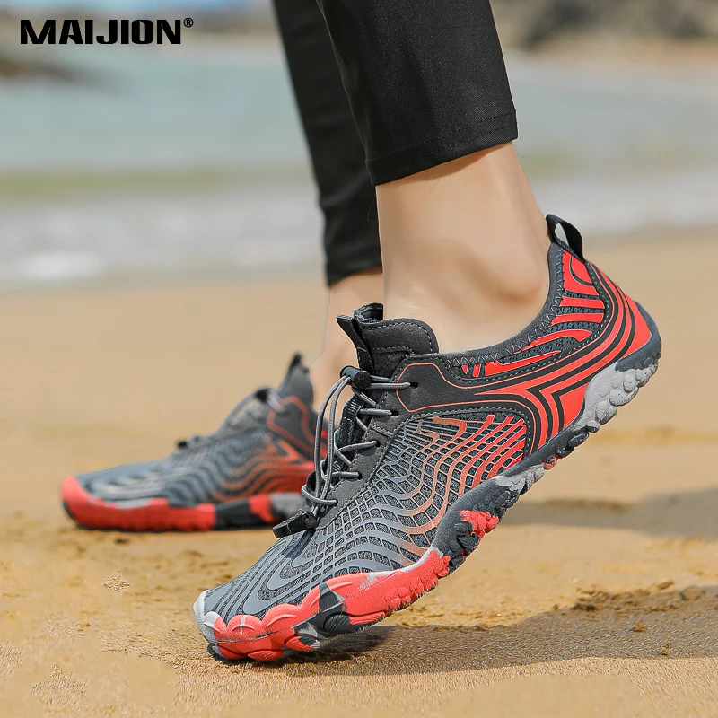 

Quick Dry Men Barefoot Aqua Shoes Breathable Women Beach Wading Shoes Light Water Sports Shoes for Fishing Surfing Non-slip