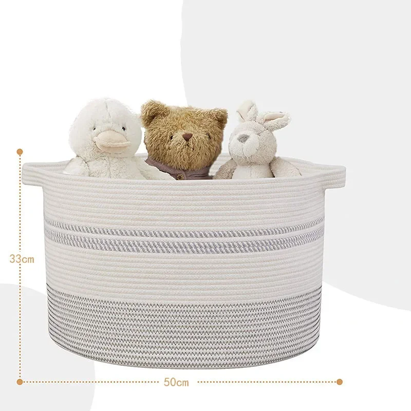 Toy Storage Portable Storage Box Jute Leather Storage Basket Home Bedroom Cashmere Clothes Blanket