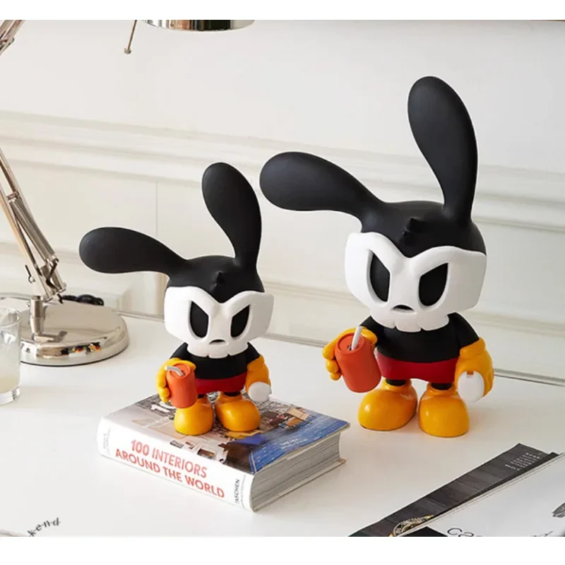 

Decoration Home Fashion Mask Rabbit Doll Sculpture Ornaments Kawaii Room Decor Sculptures Figurines Nordic Art Tabletop Ornament