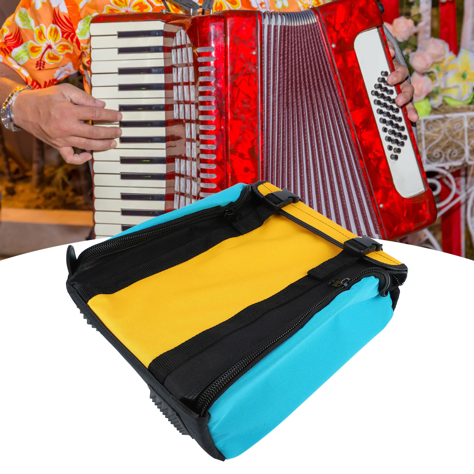 Accordion Case Shockproof Antislip Accordion Backpack With Padded Shoulder Strap For Musical Keyboard Accessories