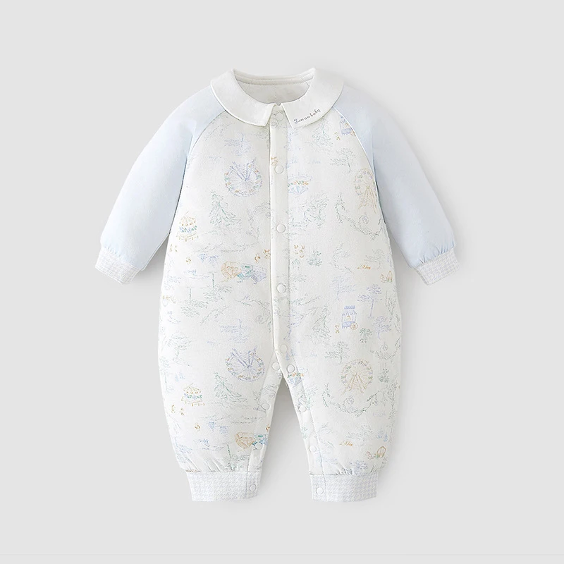 

Autumn Winter Newborn Girls Bodysuits 100% Cotton Patchwork Toddler Boys Jumpsuits Infant Baby Boys Rompers Kids Boys Onesie
