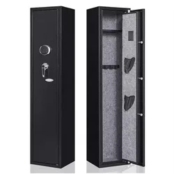 Large Gun Safe Cabinet All Steel Metal Cabinet Electronic Lock Fireproof Gun Safe with Door