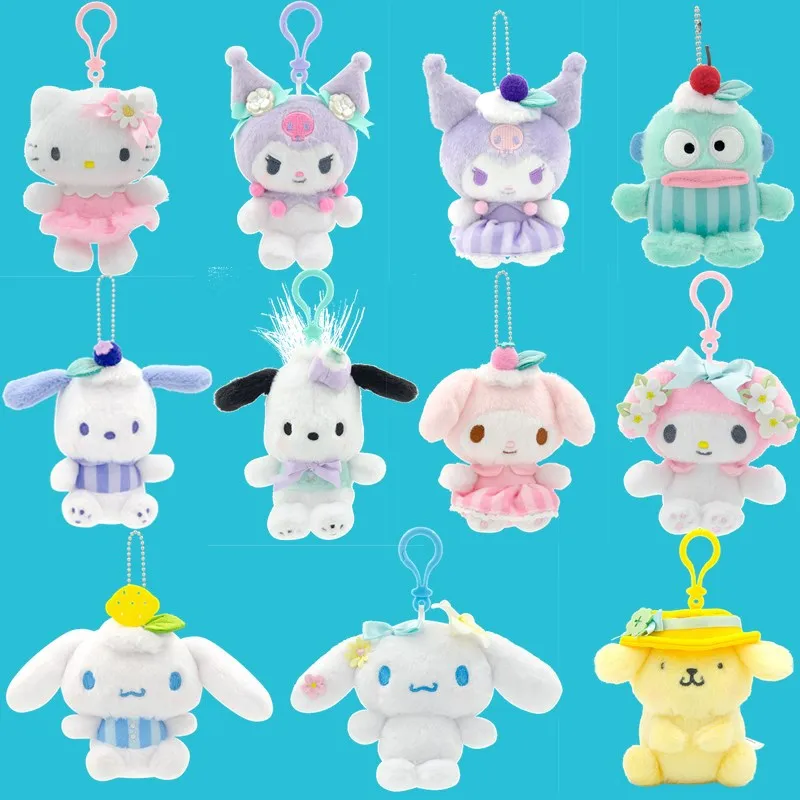 

Genuine Changyi Sanrio Flower Series Charm | Good Mood Kitty Pompompurin Hanging Ornament | Lovely Backpack Doll Toy for Girls