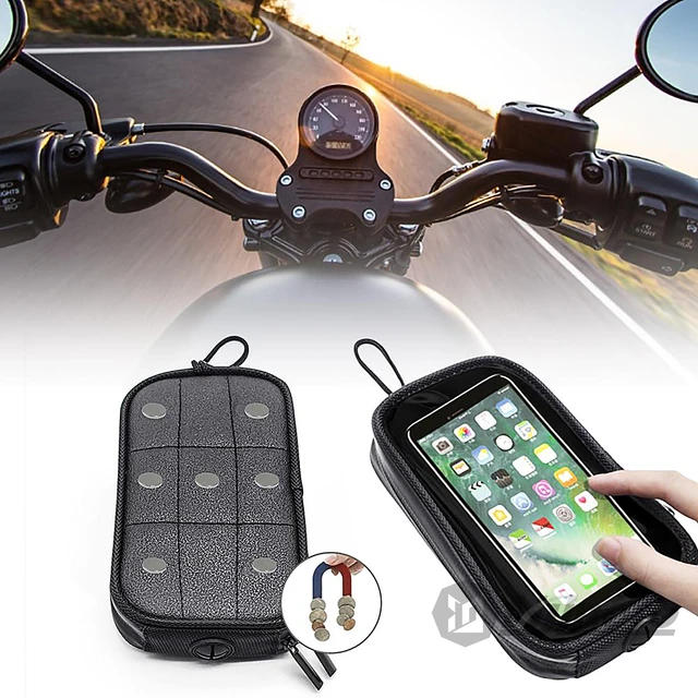 Motorcycle Cell Phone Magnet Waterproof Case Motorcycle Tank Bag Phone Holder Bags Luggage Aliexpress