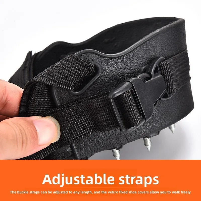الثقيلة المضادة للانزلاق الجليد المرابط الأشرطة المشي لمسافات طويلة الثلوج الجر الأحذية المسامير في الهواء الطلق الشتاء معدات السلامة تسلق الجبال الصيد
