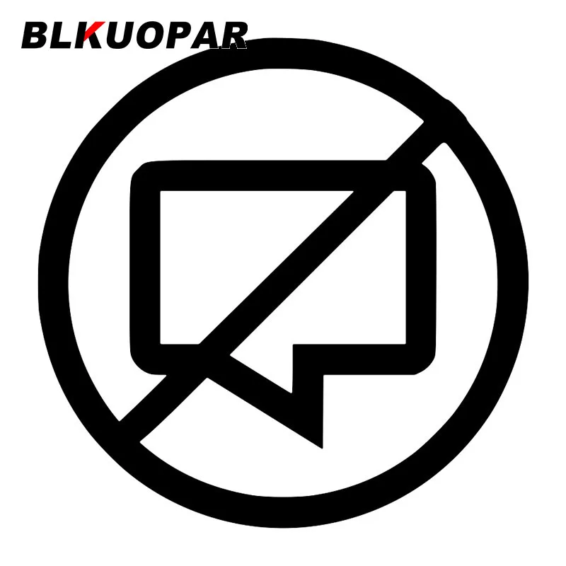 

BLKUOPAR Cancel Chat Close Message без автомобильных наклеек JDM аниме креативная наклейка устойчивая к царапинам графика на лобовое стекло караван автомобильная этикетка