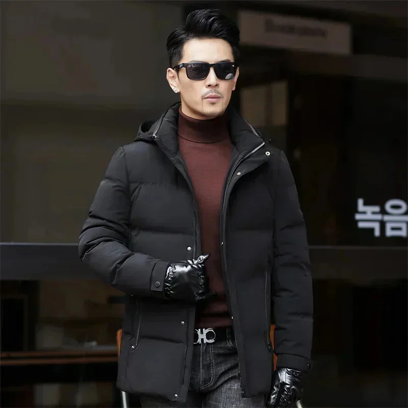 COZOK Down Jacket Men Designer Clothes Duck Padding Hooded s Removable Winter for New in Coats