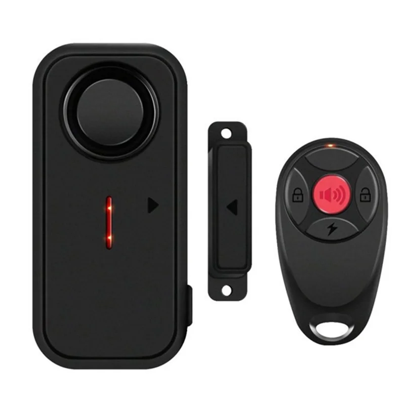 B04B-Sensor Alarm Pencuri Jendela Pintu Kit Sistem Alarm Anti Maling Remote Control Nirkabel Detektor Terbuka Pintu Keamanan Rumah