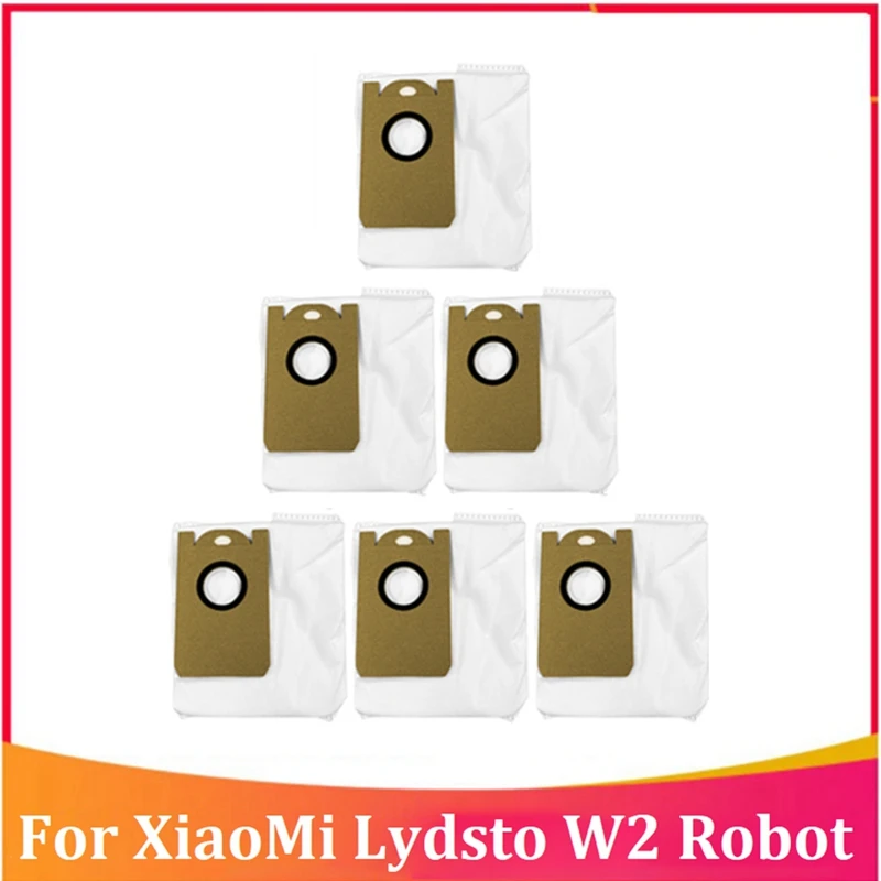 

6Pcs Dust Bag For Xiaomi Lydsto W2 Robot Vacuum Cleaner Rubbish Bag Spare Parts Accessory