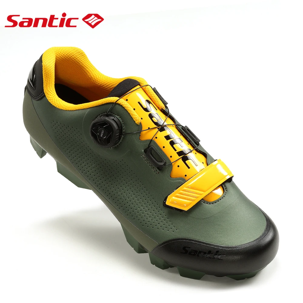 Santic Cycling Lock Shoes Outdoor MTB Riding Sport Sneakers Road Biking Air Holes Breathable Bicycle Lock Shoes Unisex Men Women