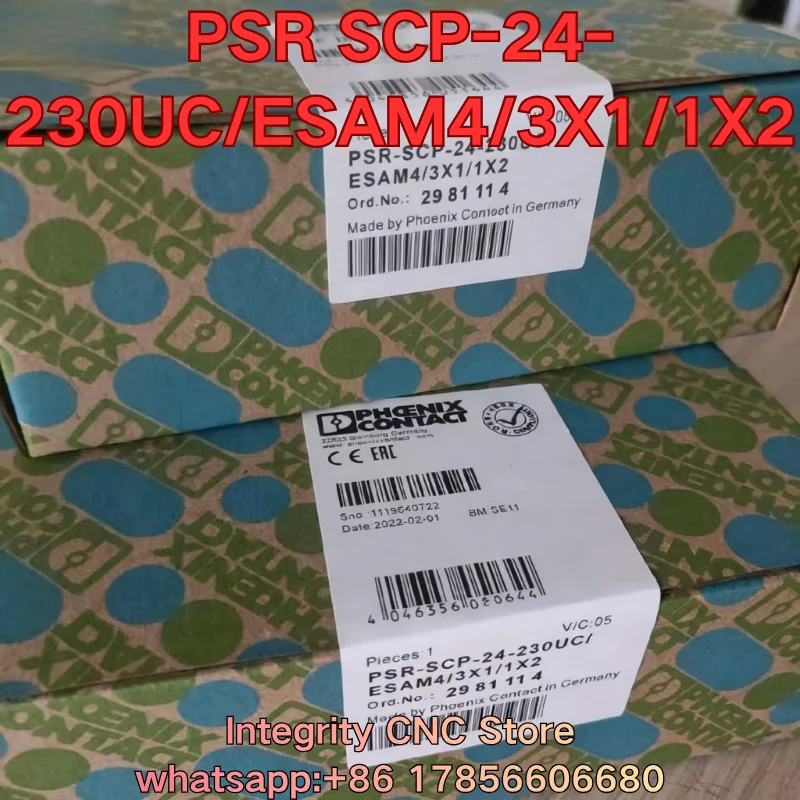 Новый модуль ПЛК PSR-SPP-24UC/ESL4/3X1/1X2/B 2981062, PSR-SCP-24DC/ESD/5X1/1X2/0T5 2981101, PSR SCP-24-230UC/ESAM4/3X1/1X2 2981114