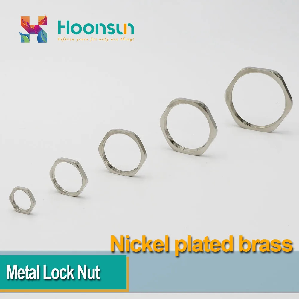 3 PCS M75 M75x2 Metal Hexagon Flat Thin Lock Nuts Waterproof Dustproof Saltproof Acid Alkali Resistant Nickel Plating Brass