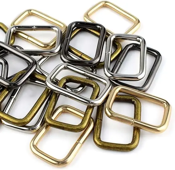

10/20Pcs 16-50mm Metal Bag Straps Buckle D Rings Webbing Tri Glide Slider Clasp Belt Keychain Loop Hook DIY Hardware Accessoies