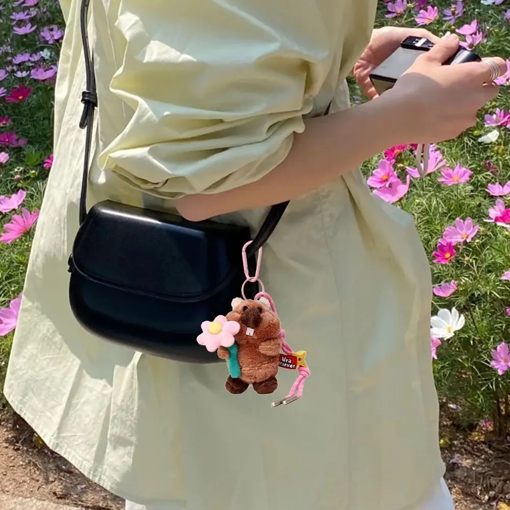 عقد زهرة محاكاة جرذ الأرض محشوة Keyrings رقيق جمع Groundhog باقة قلادة نابض بالحياة مريحة