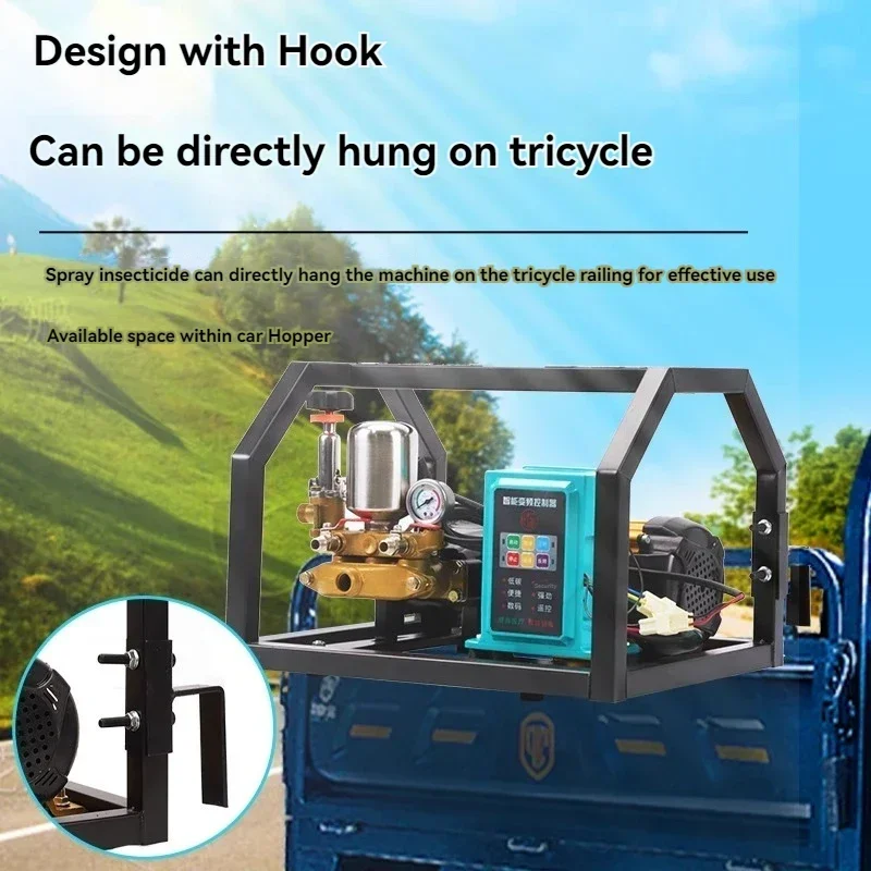 A New Tool for Spraying Operations: 48V Remote-controlled Electric High-pressure Agricultural Spraying Tricycle.