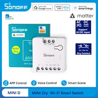 SONOFF MINI D MINI-D SONOFF Mini Dry WiFi Smart Contact Relay Device with Matter Supports AC/DC Power Supply Contactor Control