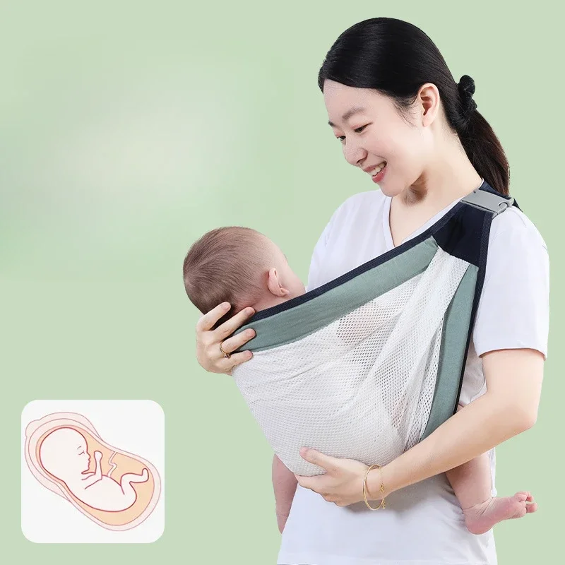 Four Seasons Go Out To Hold Baby Artifact Baby Carrier Front Hold Baby Go Out Simple Single Shoulder Light Stool